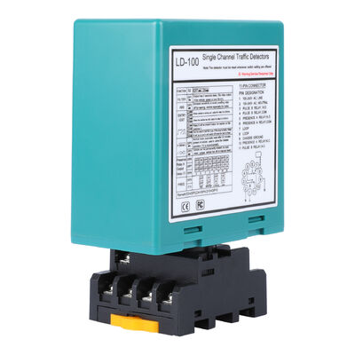 110-240V Single Channel Boom Barrier Loop Detector 40000V Lightning Protection