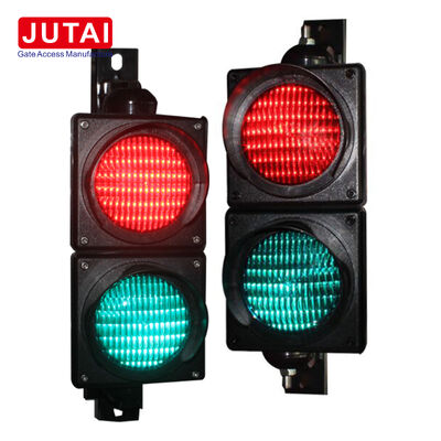 JD112HF-C ১০০মিমি লাল সবুজ LED ট্র্যাফিক সিগন্যাল লাইট OSRAM হাই পাওয়ার LED, ফ্রেনেল লেন্স এবং IP65 সহ পার্কিং ব্যারিয়ার গেট এবং যানবাহন অ্যাক্সেস নিয়ন্ত্রণের জন্য