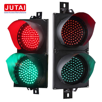 JD112HF-C ১০০মিমি লাল সবুজ LED ট্র্যাফিক সিগন্যাল লাইট OSRAM হাই পাওয়ার LED, ফ্রেনেল লেন্স এবং IP65 সহ পার্কিং ব্যারিয়ার গেট এবং যানবাহন অ্যাক্সেস নিয়ন্ত্রণের জন্য